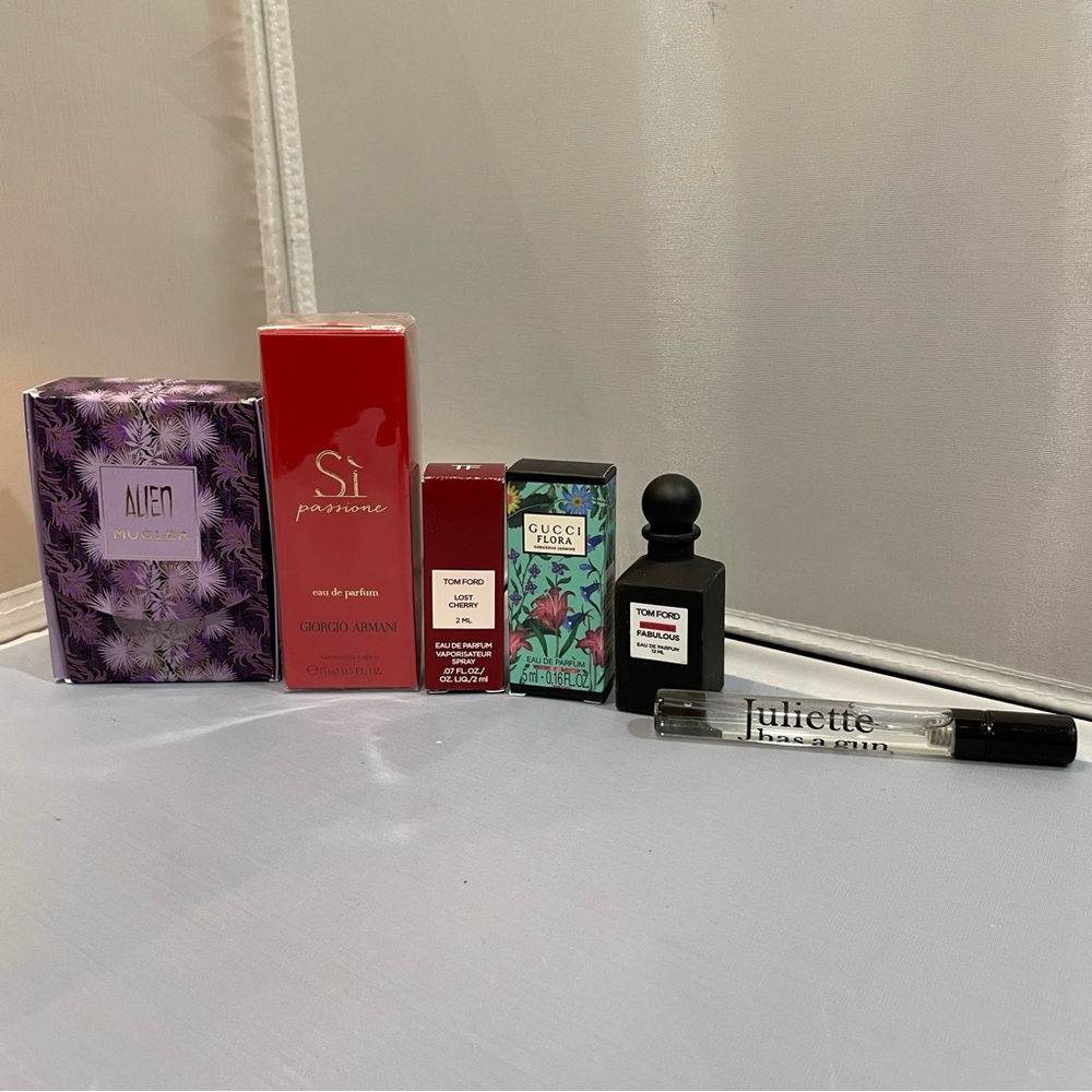 New Lot Perfume: Alien Mugler Tom Ford Gucci Flora Juliet Has A Gun Armani Auth!